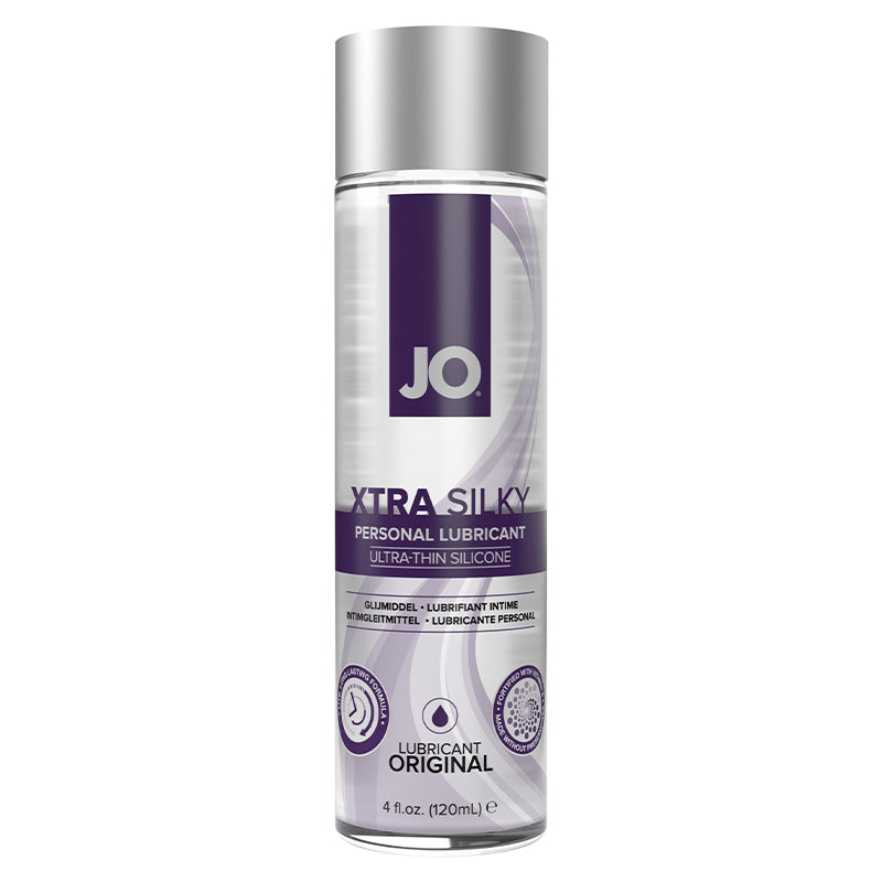 JO Xtra Silky Ultra-thin Silicone Lubricant 4FL oz