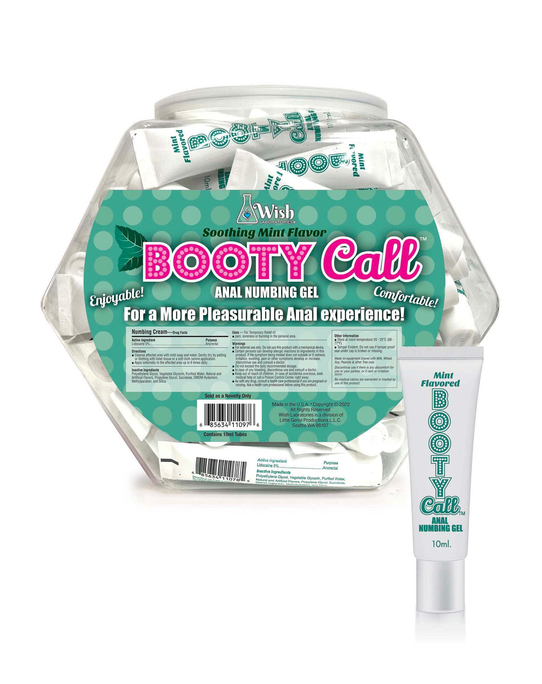 BOOTY CALL FISHBOWL 65 PILLOW PACKS MINT