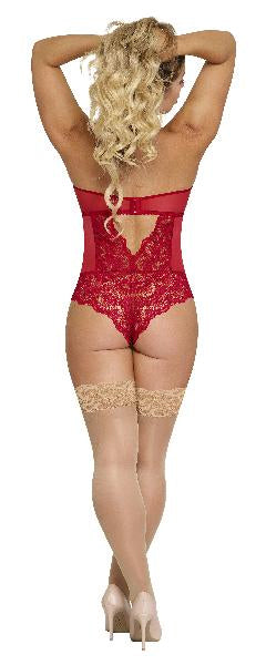❤️ Sugar & Spice Teddy – Red & Black | L/XL & 2XL | Magic Silk Lingerie - SUGAR & SPICE TEDDY BLACK 2XL