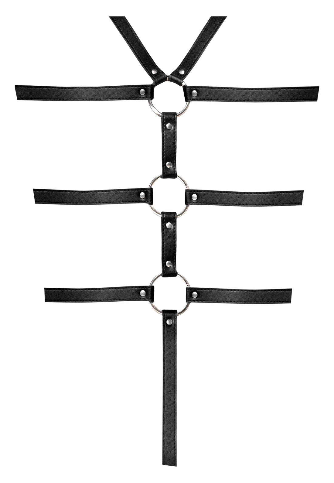 ELLONA TIE ME UP 1PC HARNESS SET BLACK One Size