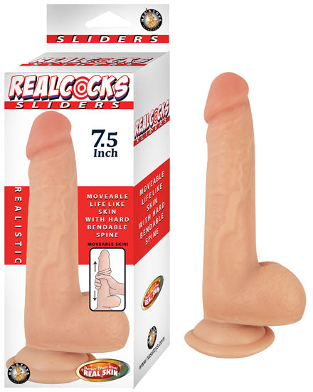 Real Cocks Sliders 7.5In Flesh