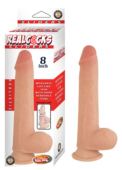 Real Cocks Sliders 8In Flesh