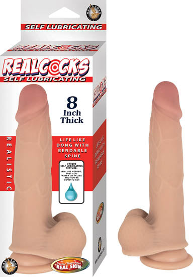 Realcocks Self Lubricating 8In Thick Flesh