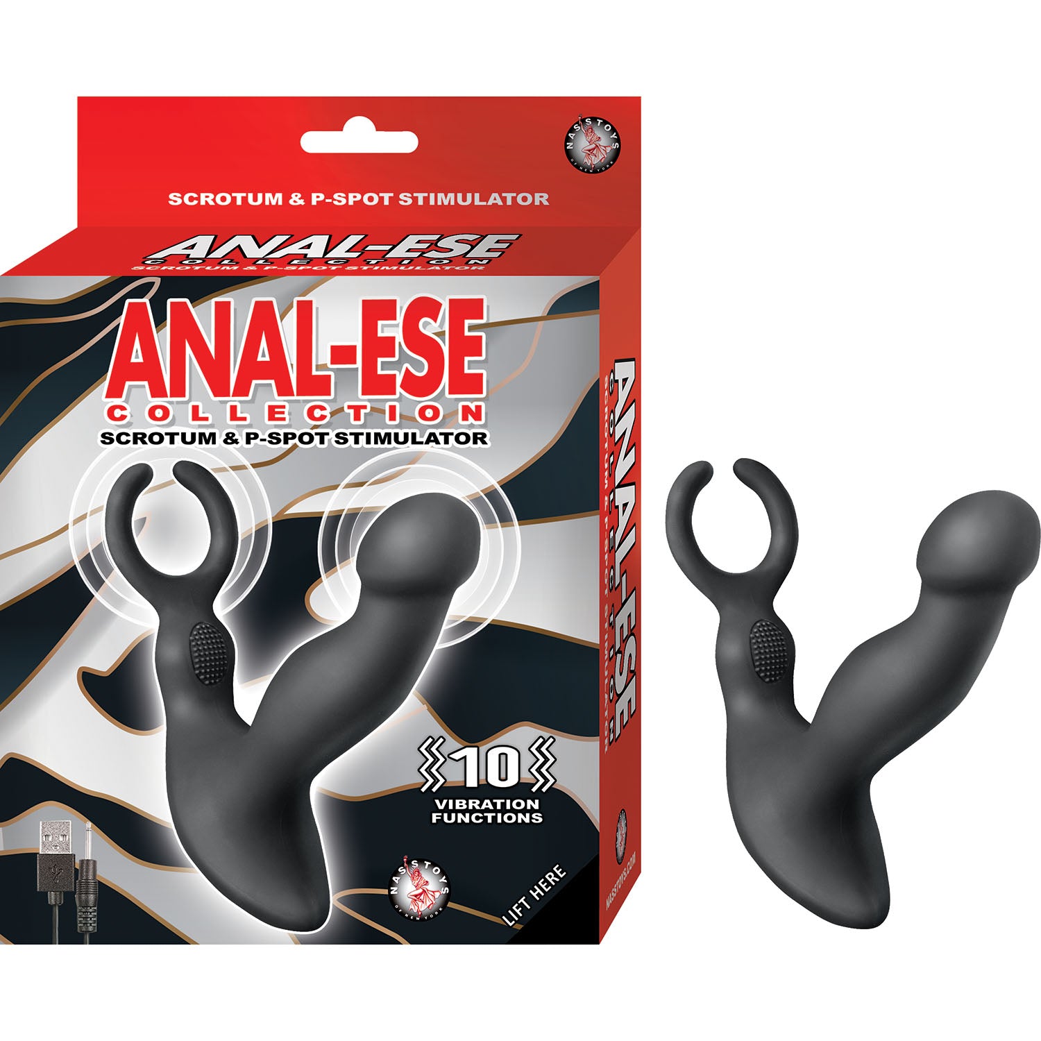 Anal-Ese Collection Scrotum & P-Spot Stimulator Black