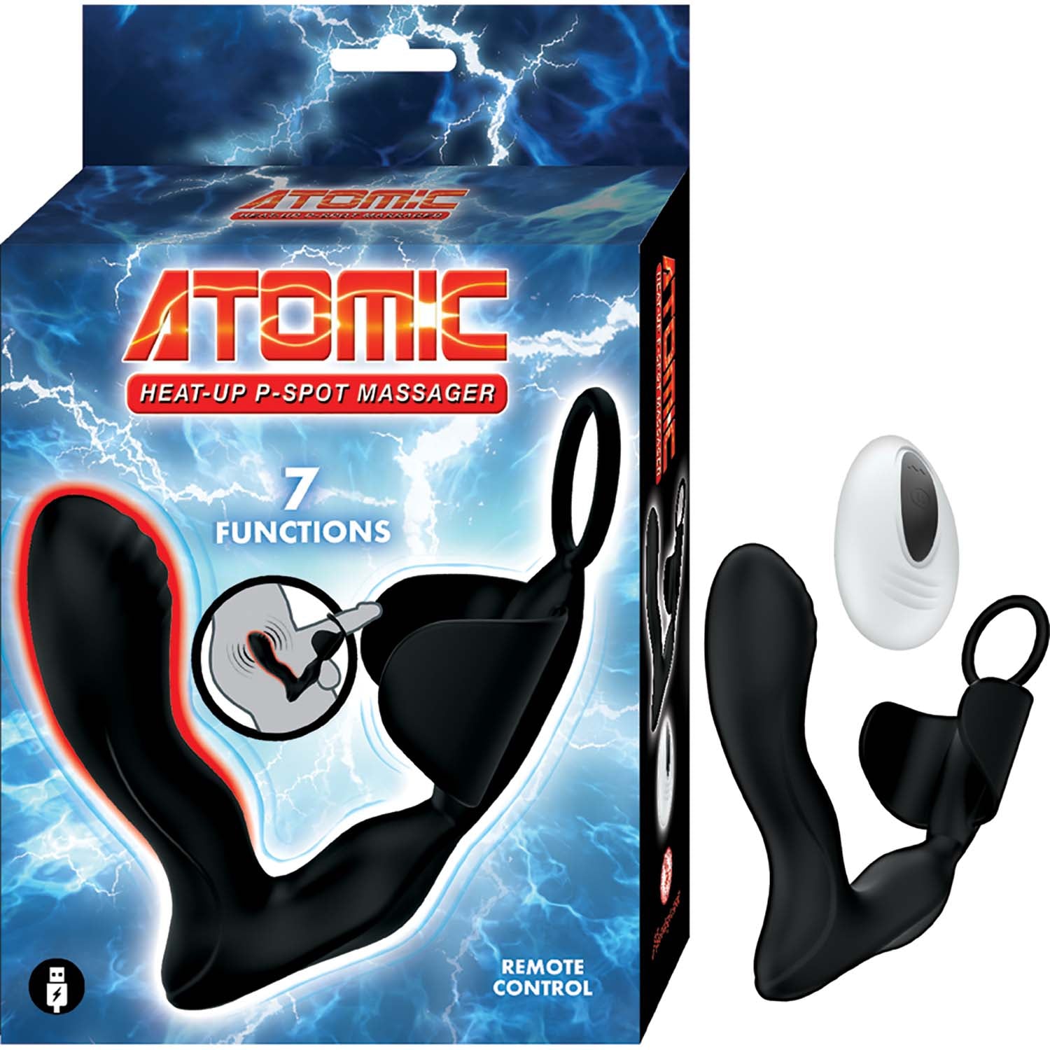 Atomic Heat-Up Massager Black