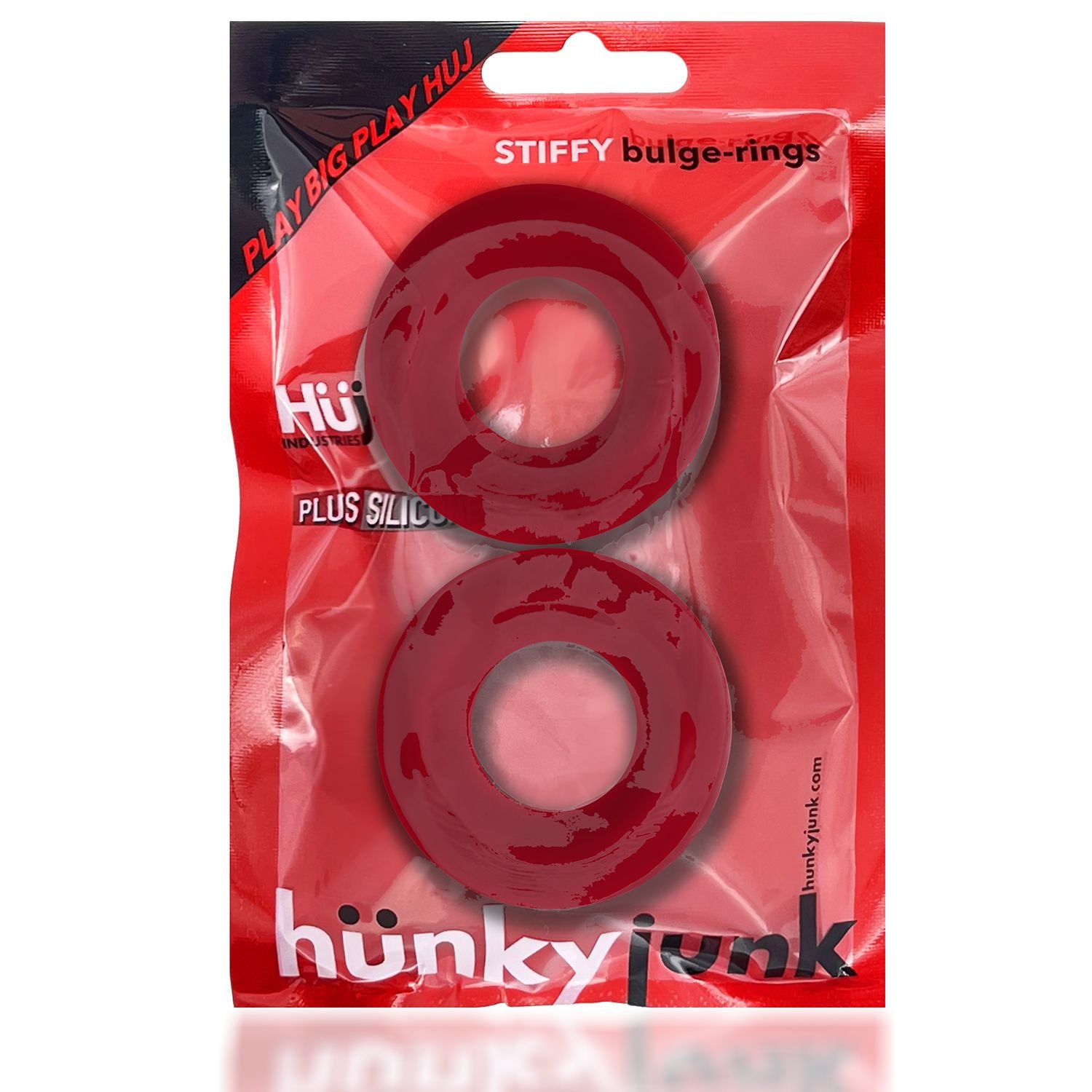 Stiffy 2-Pack C-Rings Cherry Ice (Net)