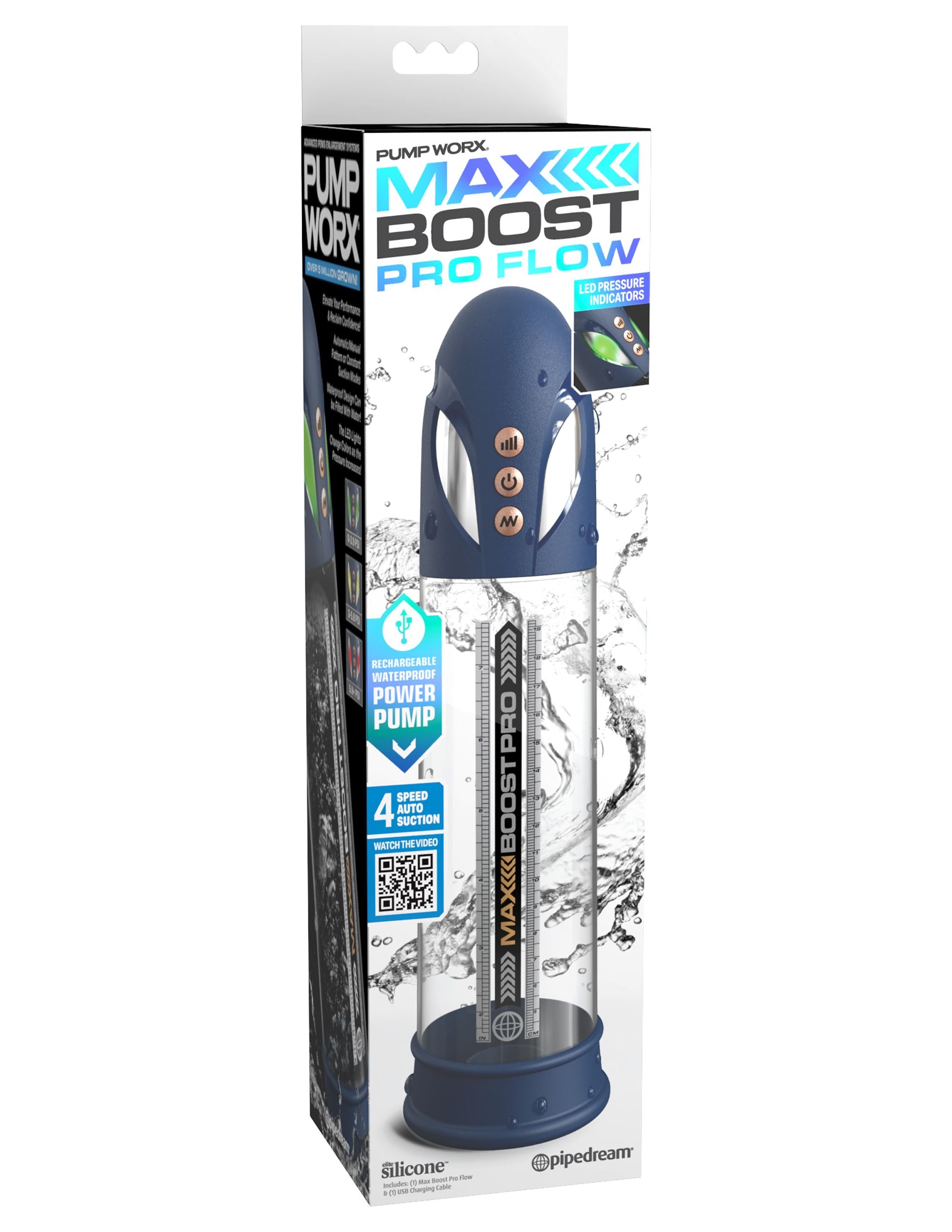 Max Boost Pro Flow Blue/Clear