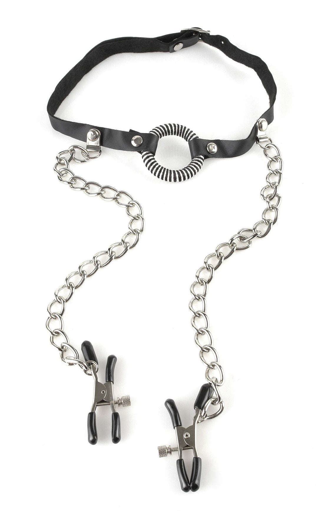 Fetish Fantasy O-Ring Gag Nipple Clamps