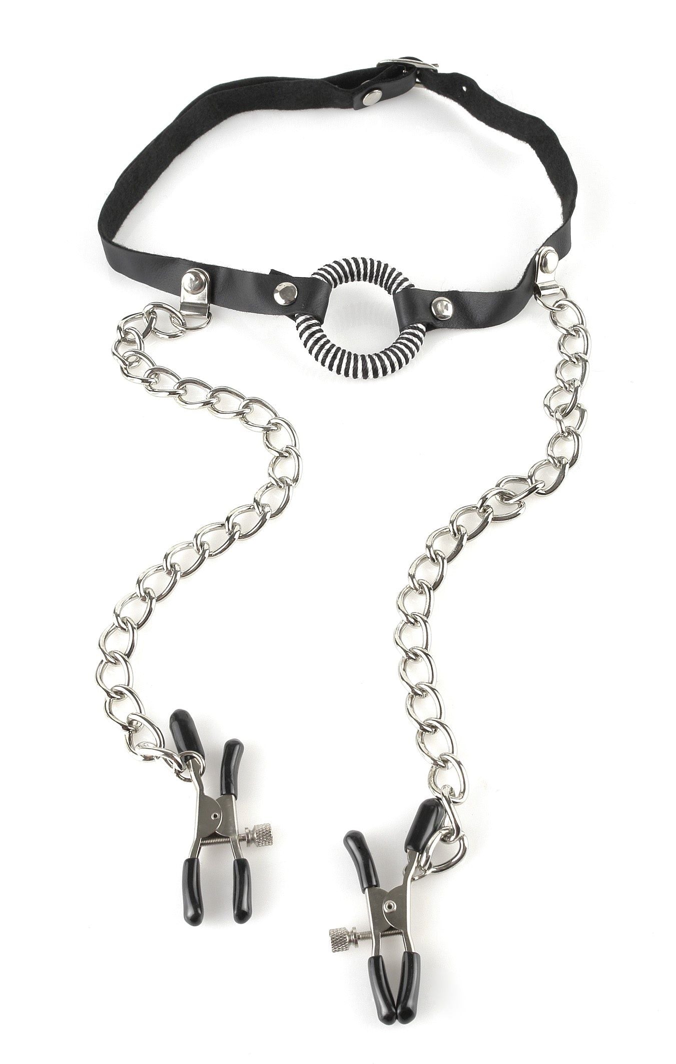 Fetish Fantasy O-Ring Gag Nipple Clamps