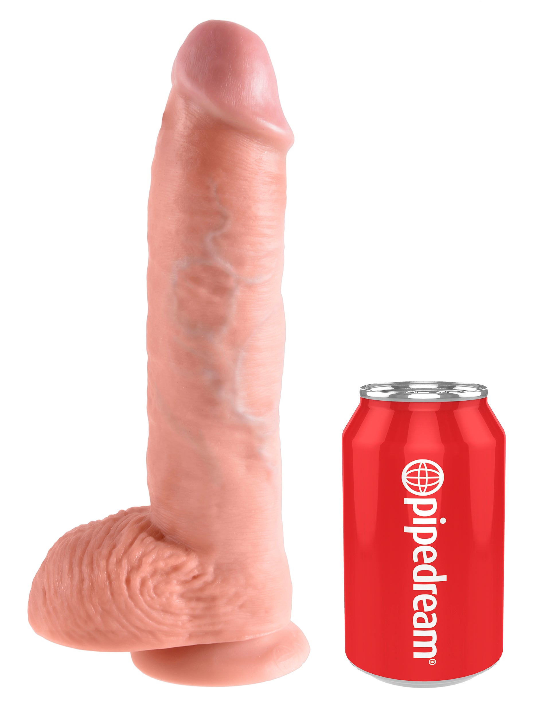 King Cock 10 In Cock W/Balls Flesh