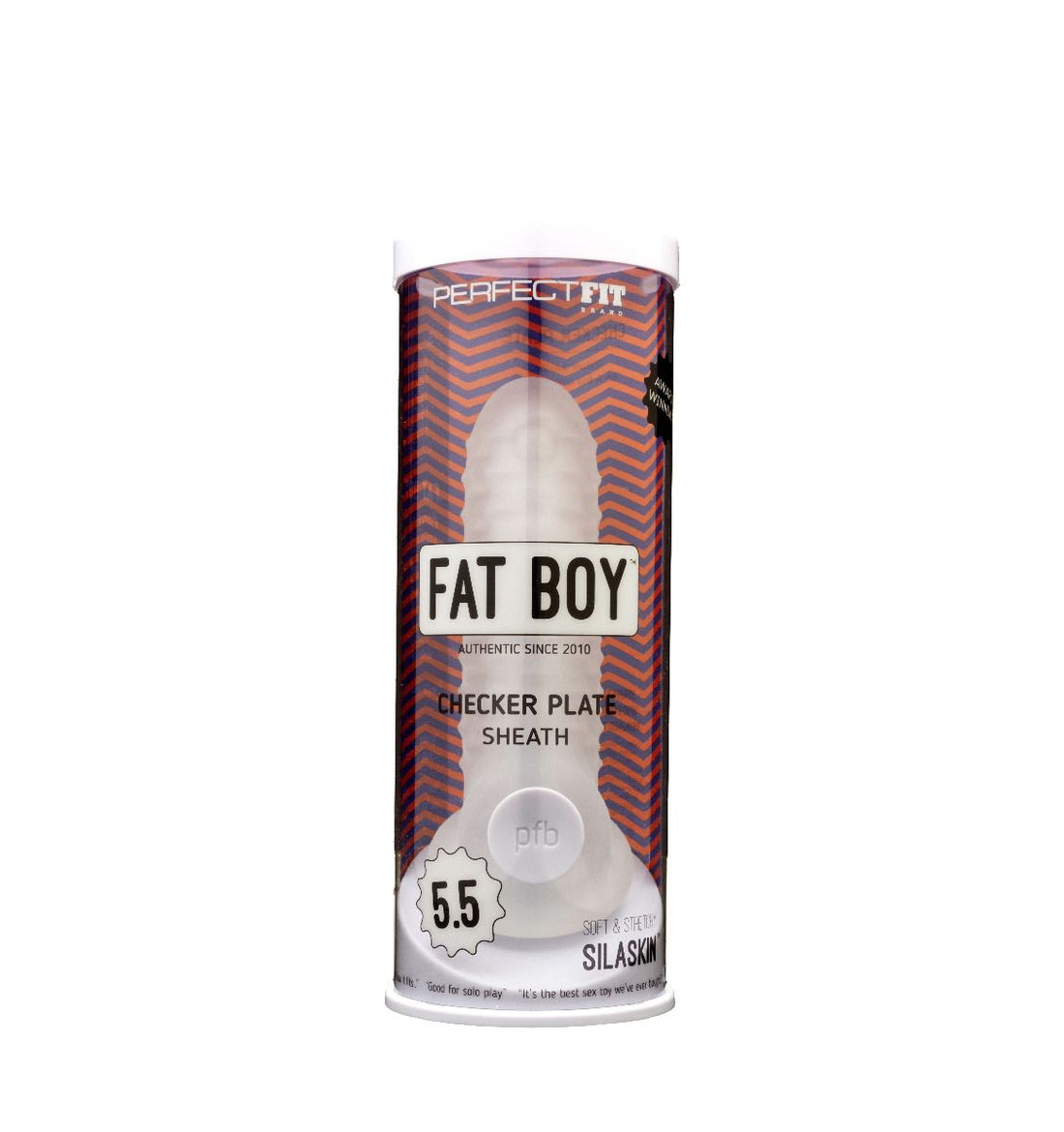 Perfect Fit Fat Boy Checker Box Sheath 5.5In Clear