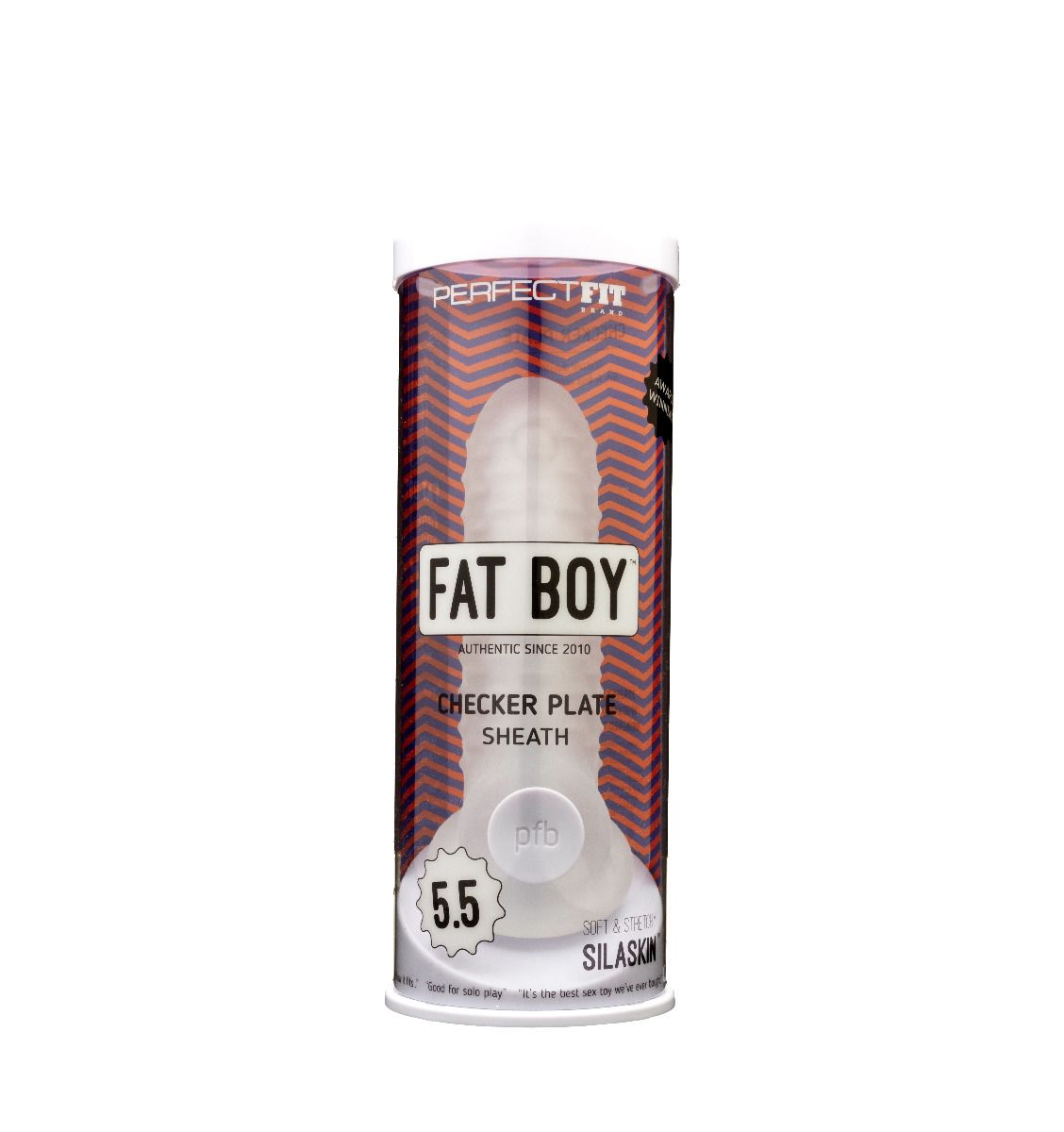 Perfect Fit Fat Boy Checker Box Sheath 5.5In Clear