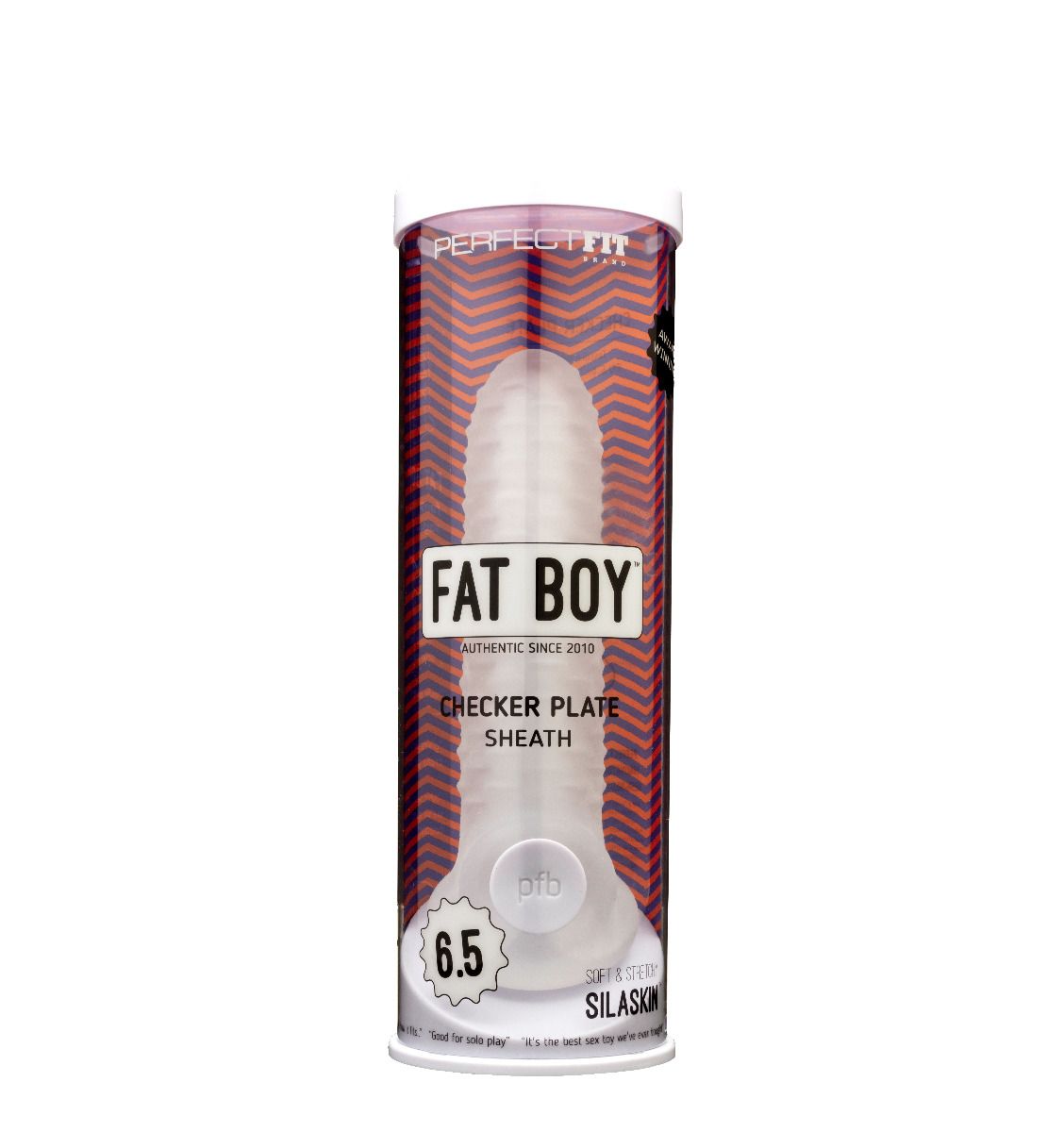 Perfect Fit Fat Boy Checker Box Sheath 6.5In Clear
