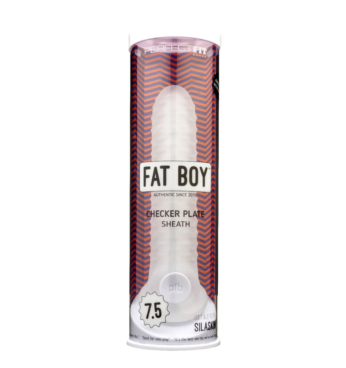 Perfect Fit Fat Boy Checker Box Sheath 7.5In Clear