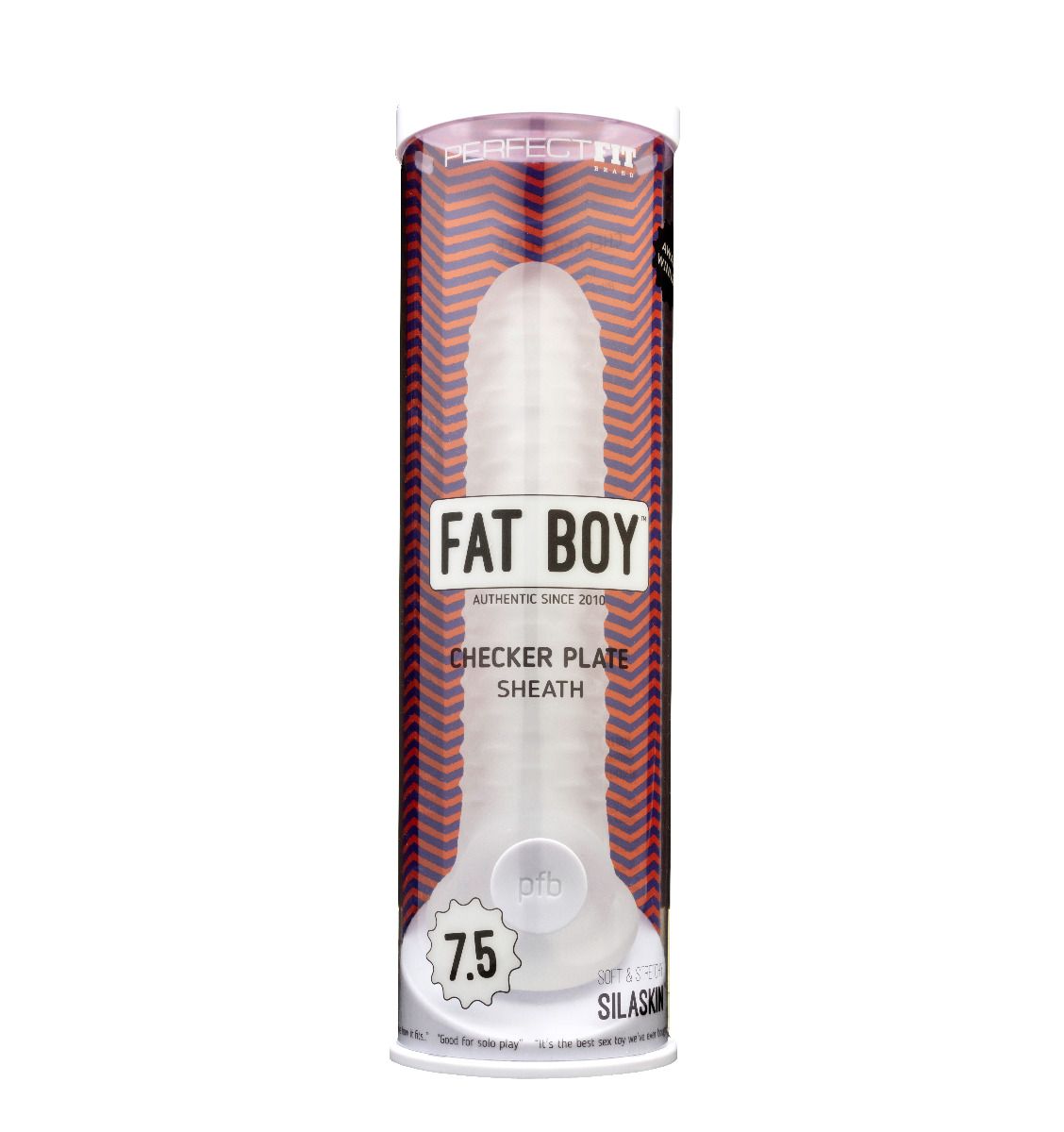 Perfect Fit Fat Boy Checker Box Sheath 7.5In Clear