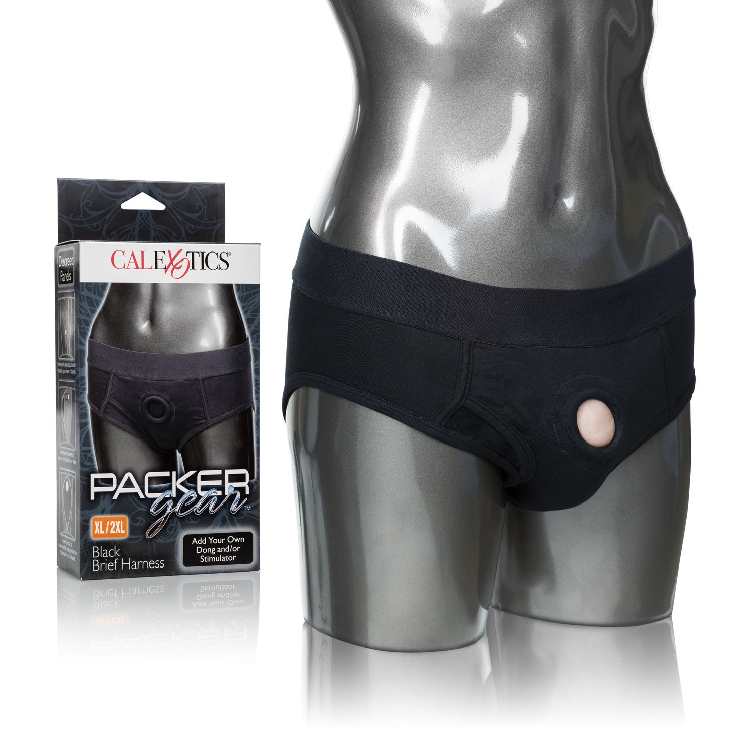 Packer Gear Black Brief Harness XL/2Xl