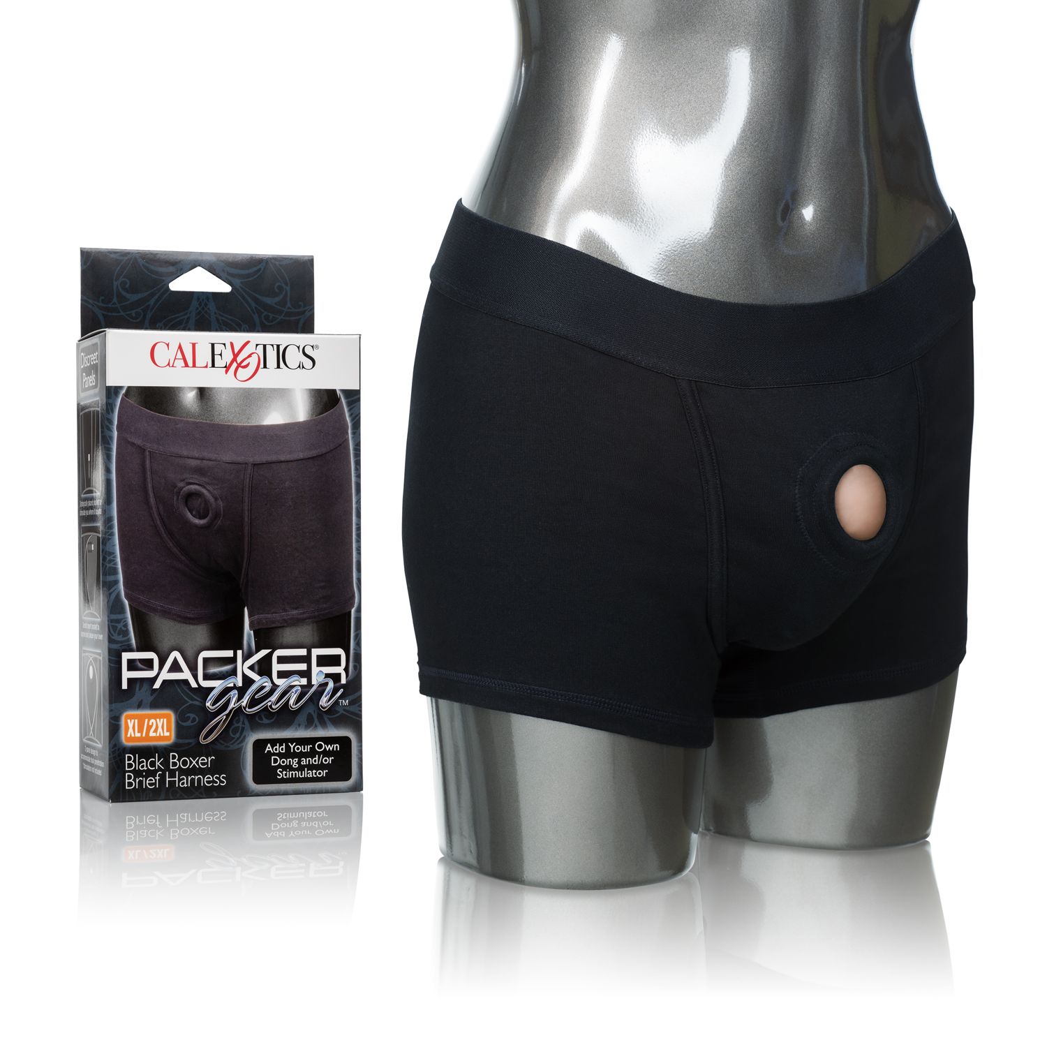 Packer Gear Black Boxer Brief Harness XL/2XL