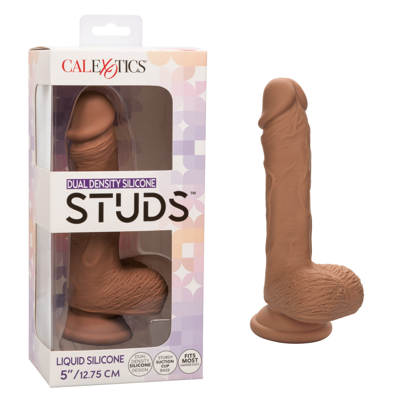 Dual Density Silicone Stud 5IN Brown