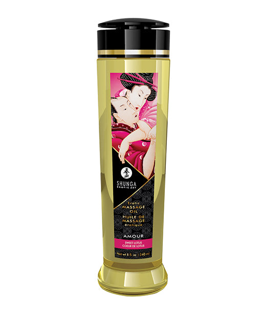 Massage Oil Amour/ Sweet Lotus 8OZ