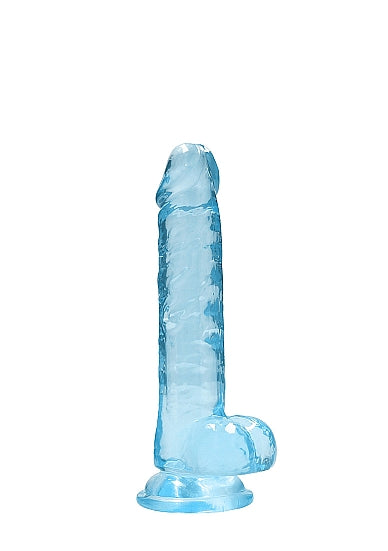 Realrock 7In Realistic Dildo W/ Balls Blue