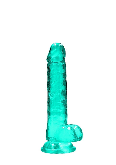 Realrock 7In Realistic Dildo with Balls Turquoise