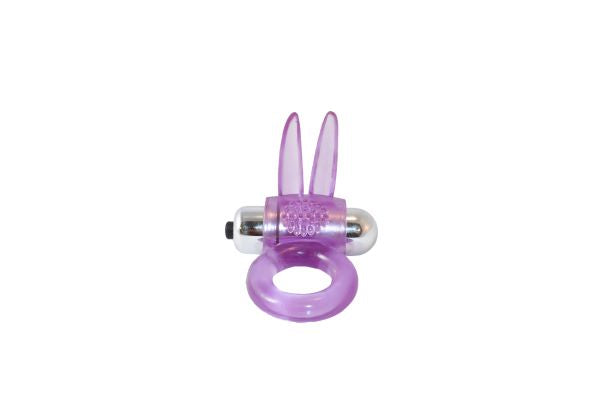 Ribbidy Rabbit Vibrating Cock Ring-Purple