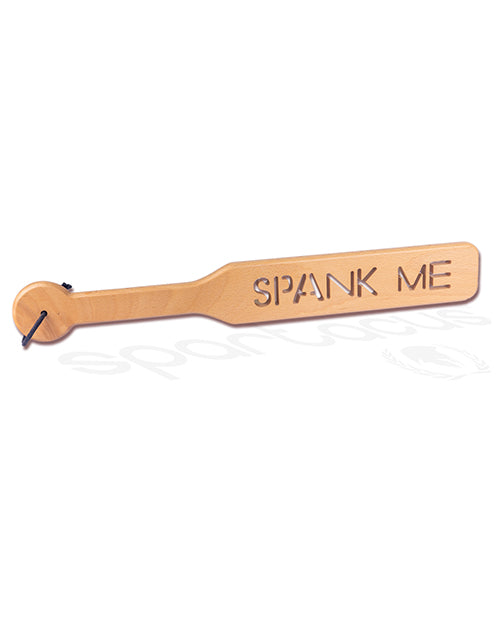 40Cm Zelkova Wood Paddle W/ Impression Spank Me