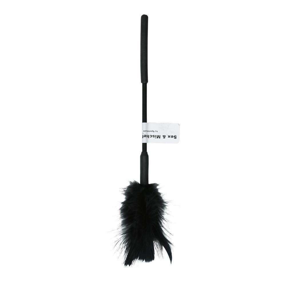Sex & Mischief Feather Tickler 7In Black