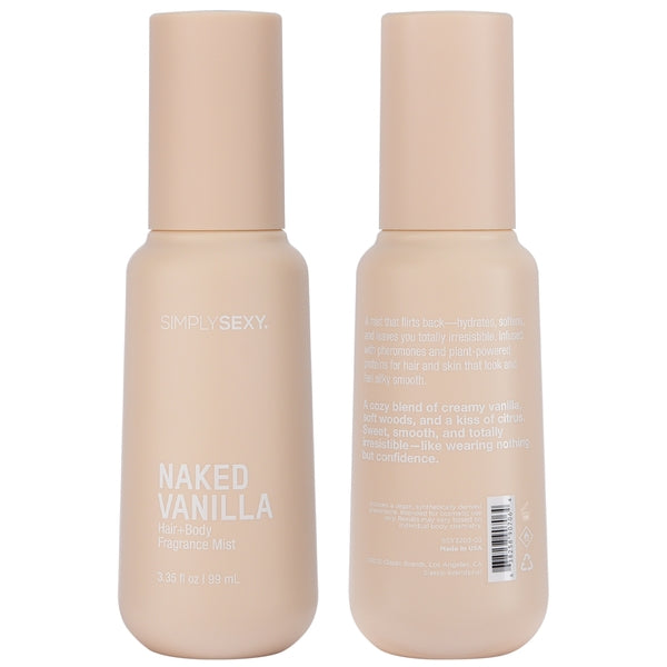 Simply Sexy Pheromone Hair And Body Mist Naked Vanilla 3.35Oz