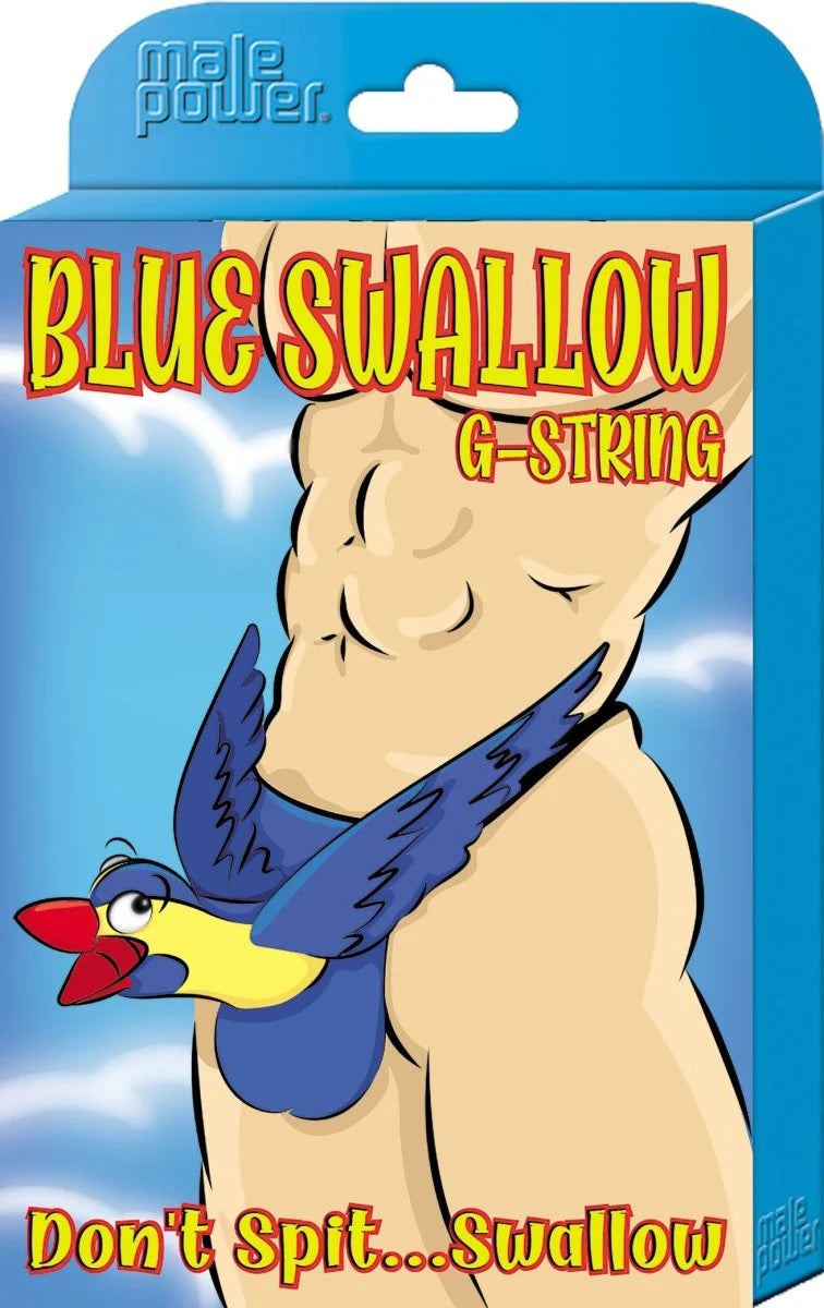 Blue Swallow Posing Strap Novelty O/S