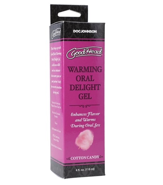 GOODHEAD WARMING ORAL DELIGHT GEL COTTON CANDY 4 OZ