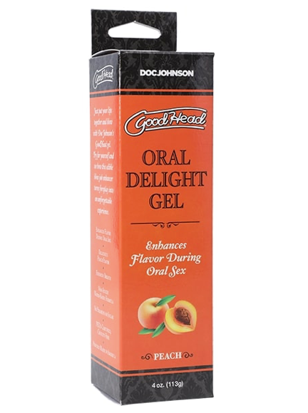 GOODHEAD ORAL DELIGHT GEL 4 OZ PEACH
