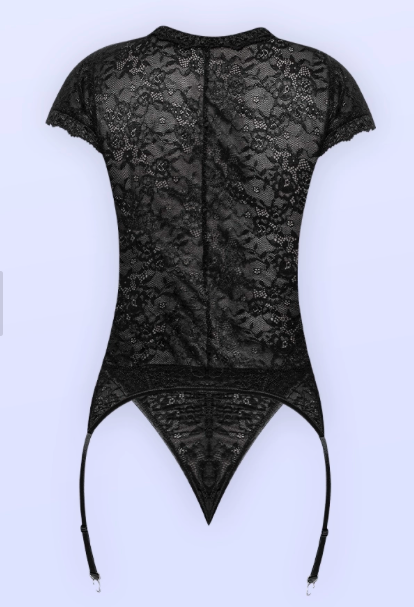 Ooh La Lace Cap Sleeve Basque & Tanga Set