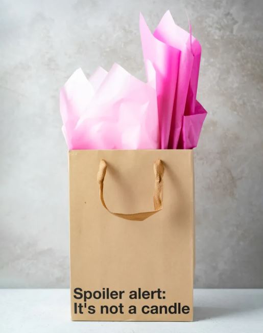 Spoiler Alert It'S Not A Candle Gift Bag