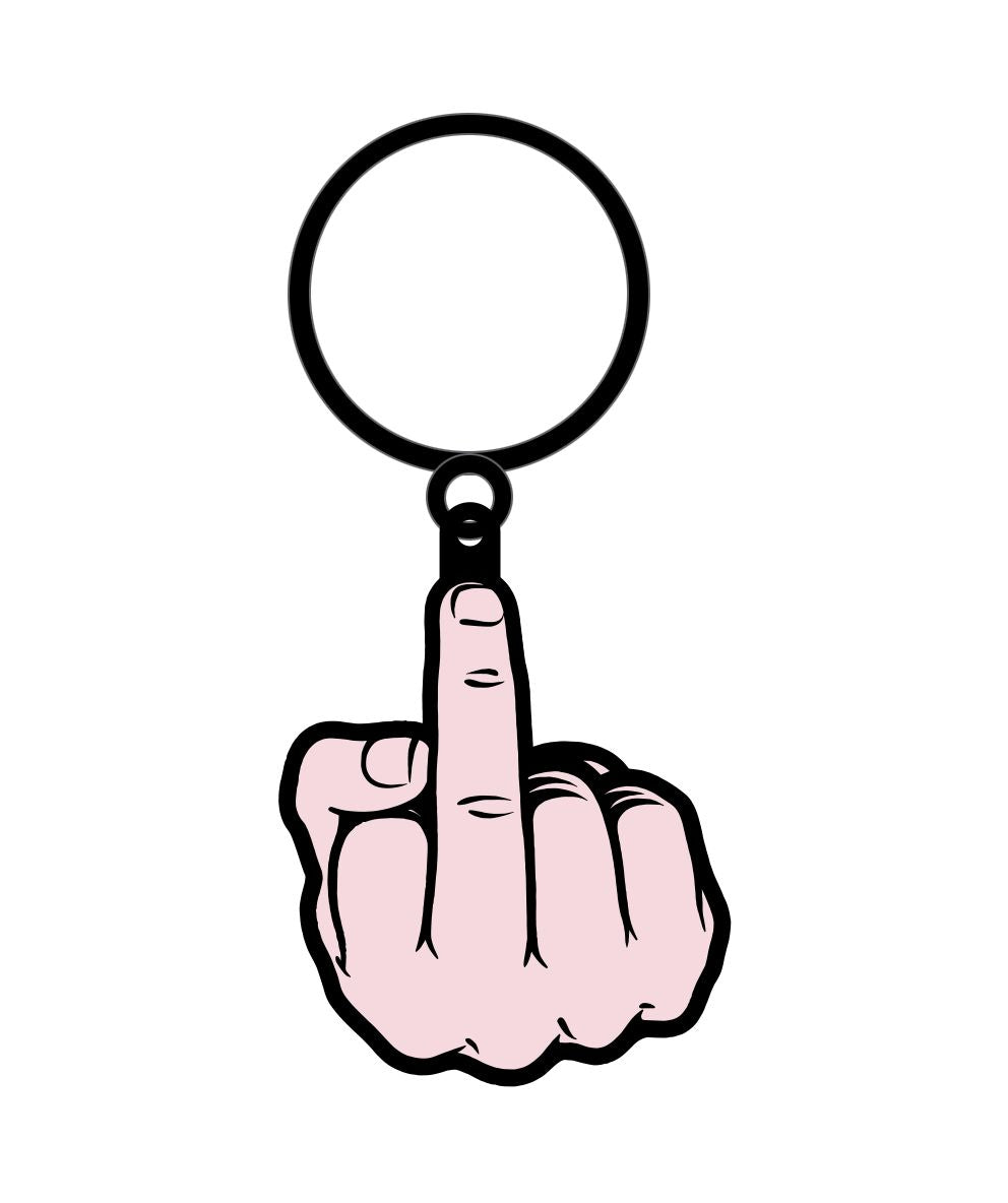 MIDDLE FINGER KEYCHAIN (NET)