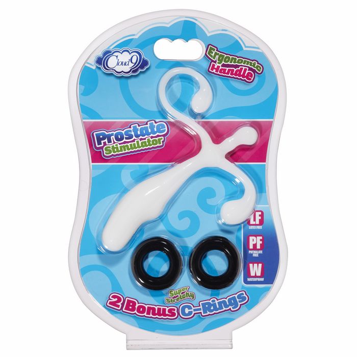 Cloud 9 Prostate Stimulator Kit White W/C Rings