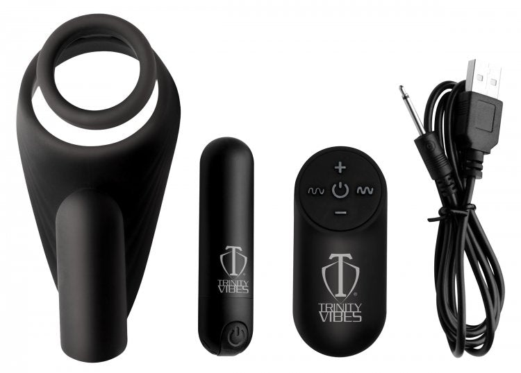 TRINITY 4 MEN 7X SILICONE C- RING with TAINT STIMULATOR