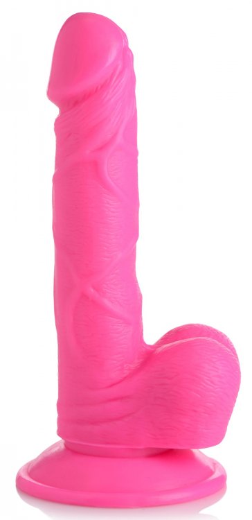POP 6.5IN DILDO with BALLS PINK