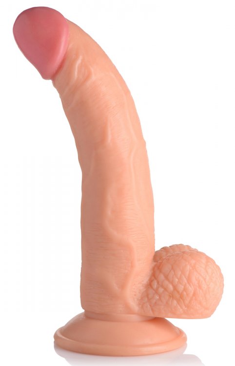 POP 7.5IN DILDO with BALLS LIGHT