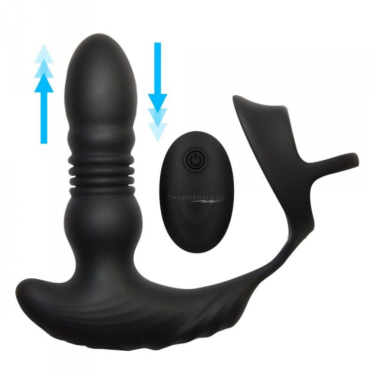 THUNDERPLUGS 10X THRUSTING PLUG with COCK & BALL RING