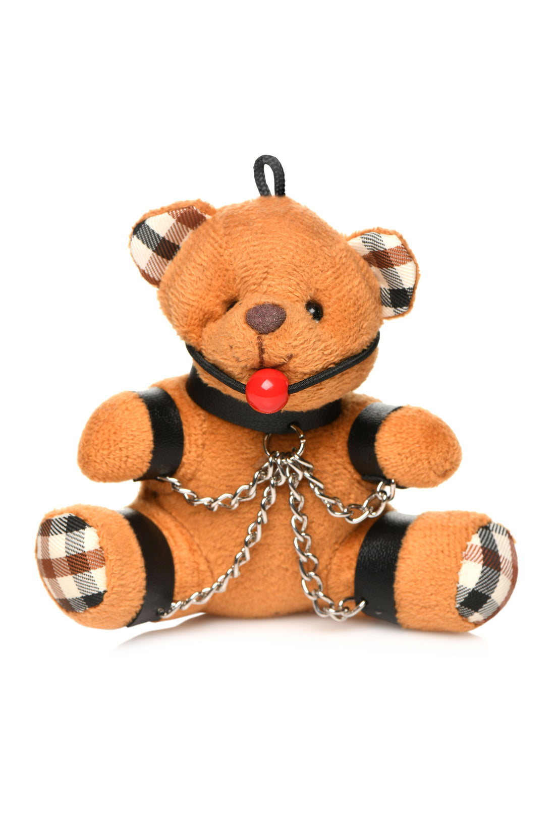MASTER SERIES GAGGED TEDDY BEAR KEYCHAIN