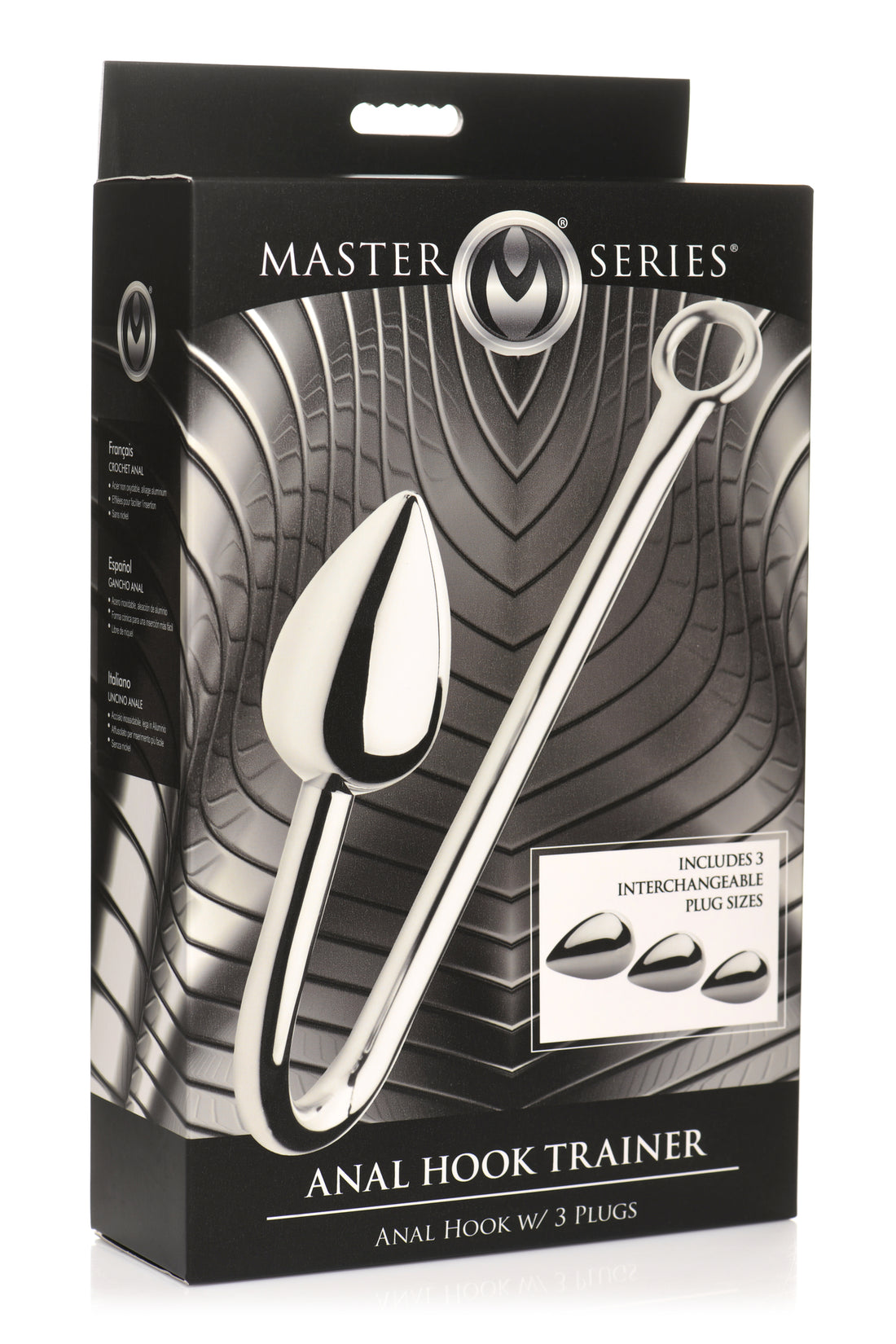 MASTER SERIES ANAL HOOK TRAINER with 3 PLUGS