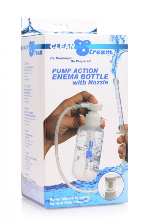 Cleanstream Pump Action Enema Bottle W/ Nozzle 300ML