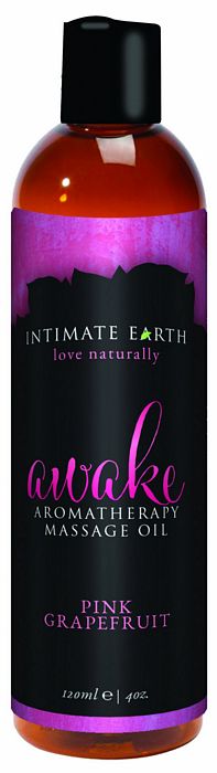 Intimate Earth Awake Massage Oil 4OZ