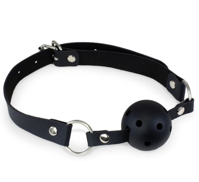 Kink Curious Ball Gag & Nipple Clamps Set Black