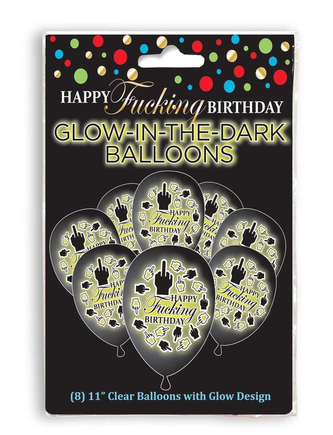 Happy F'Ing Birthday Glow Balloons