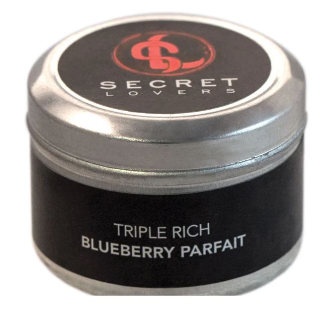 Secret Lovers Blueberry Parfait Mini Edible Massage Candle 1Oz