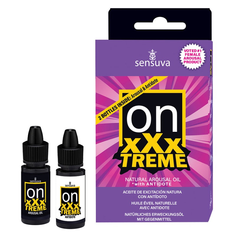 On Xxxtreme Arousal Oil 0.17 Fl oz With Antidote Oil