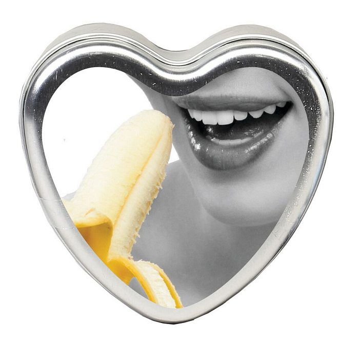 Candle 3-IN-1 Heart Edible Banana Daiquiri 4.7 oz