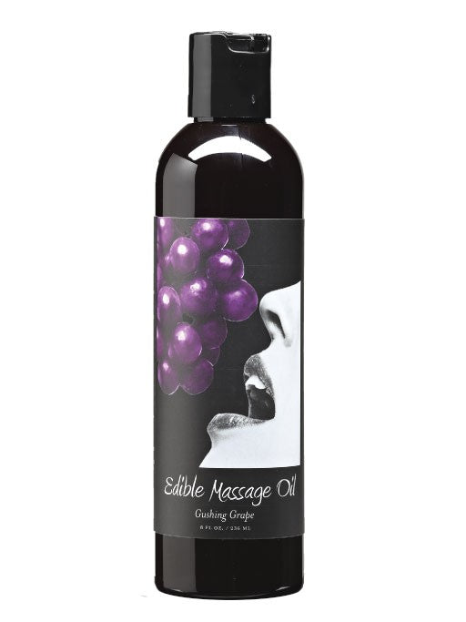 Massage Oil Edible Grape 8 oz
